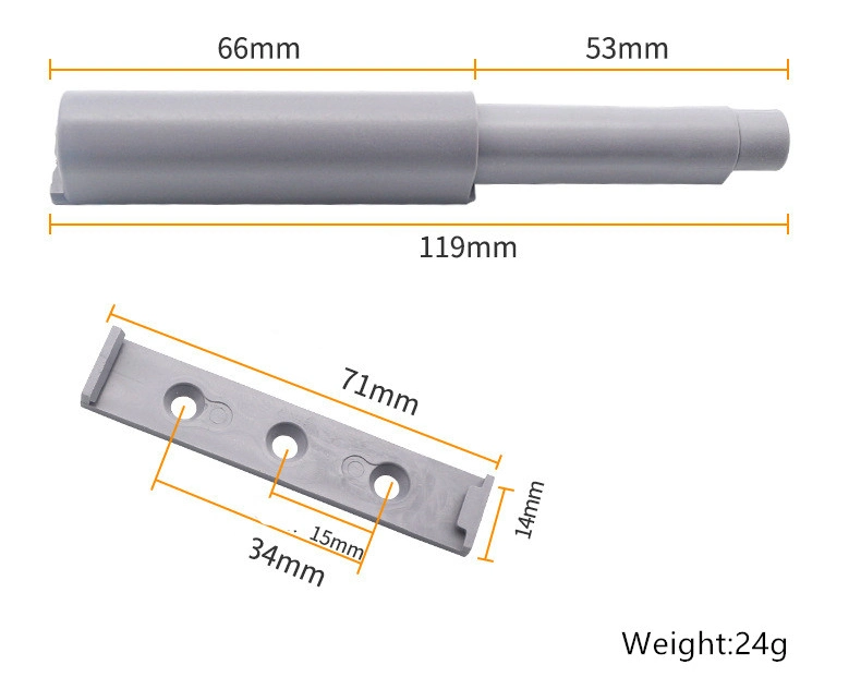 Heavy Duty Double Cabinet Door Drawer Push Open System