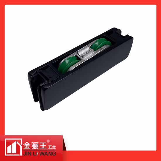 Accessoires de porte, raccords de porte en aluminium, rainure en V, Double poulie en Nylon, rouleau de porte coulissante, roue de fenêtre