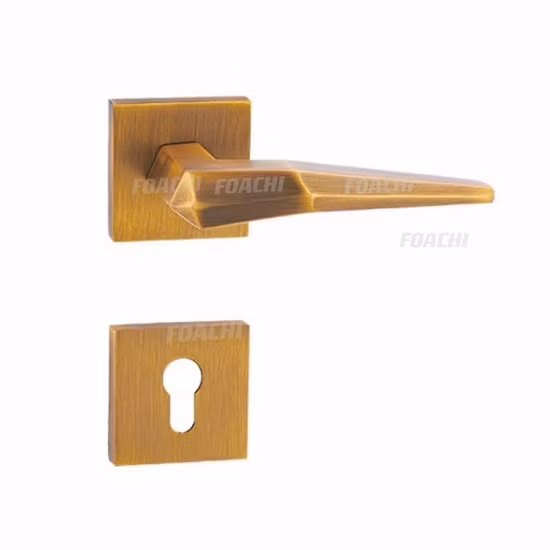 Poignée de porte à levier de chambre à coucher, design moderne, intérieur, or Rose, noir mat, de styliste moderne