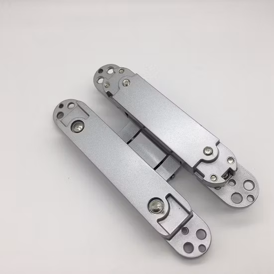 Charnière invisible ouverte dissimulée réglable 3D en alliage de zinc à 180 degrés