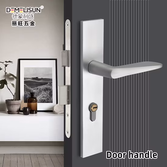 Personnalisation de base Poignée de levier de porte de chambre à coucher pour porte en bois Poignées de porte intérieures modernes en acier inoxydable 304 Poignée de porte en or noir satiné